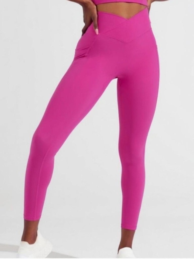 Buffbunny Legacy Pocket Legging Activewear Soft Hot Pink Size S Athleisure Gym